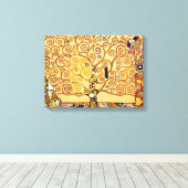 Levensboom van Gustav Klimt Canvas Afdruk (Insitu (Houten vloer))