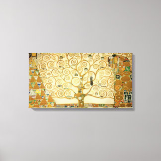 Levensboom van Gustav Klimt Canvas Afdruk