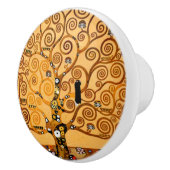 Levensboom van Gustav Klimt Fine Art Keramische Knop (Rechts)