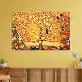 Levensboom van Gustav Klimt Grote Kunst Canvas Afdruk (Insitu (Woonkamer))