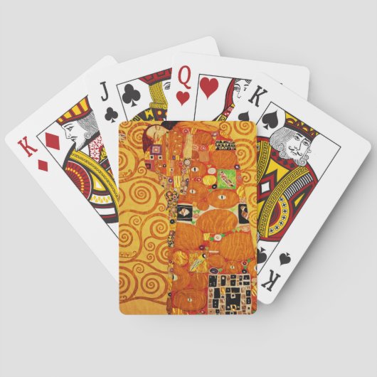 Levensboom van Gustav Klimt Nouveau Pokerkaarten (Achterkant)