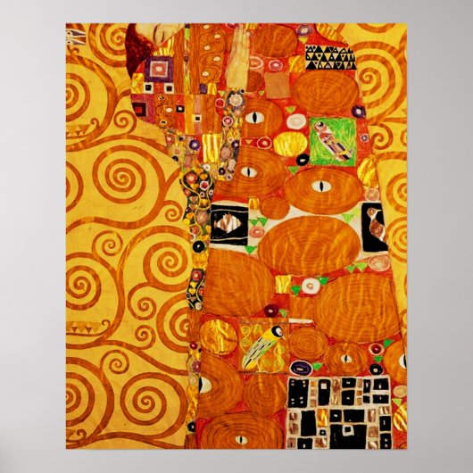 Levensboom van Gustav Klimt Nouveau Poster (Voorkant)