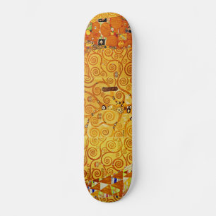 Levensboom van Gustav Klimt Nouveau Skateboard