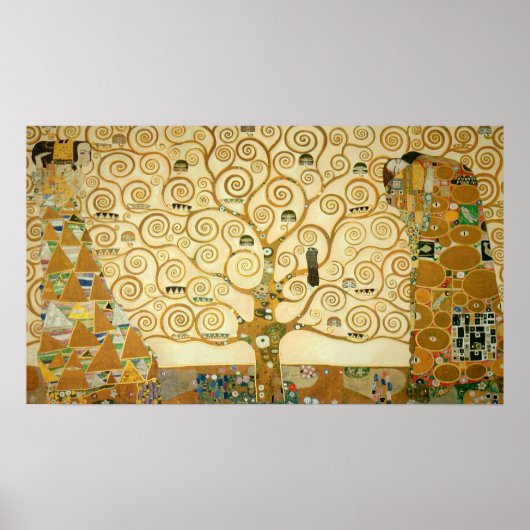 Levensboom van Gustav Klimt Poster (Voorkant)