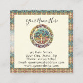 Levensboom Vierkante Visitekaartje (Achterkant)