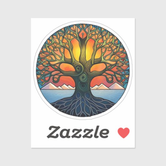 Levensboom Vinyl Sticker (Vel)