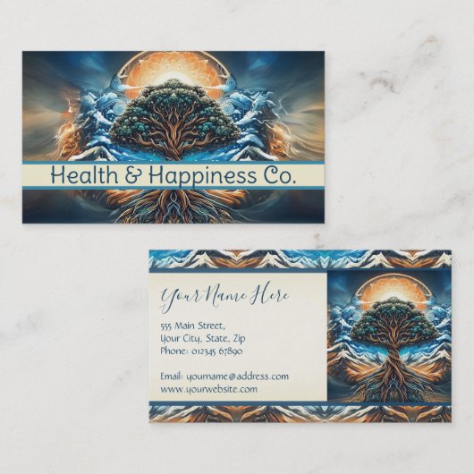 Levensboom Visitekaartje (Voorkant / Achterkant)