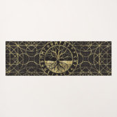 Levensboom - Yggdrasil en Runes Yogamat (Achterkant (horizontaal))