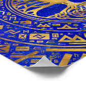 Levensboom - Yggdrasil - Lapis Lazuli Poster (Hoek)