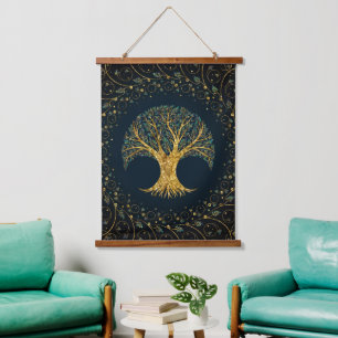Levensboom - Yggdrasil Ornament Hangend Wandkleed