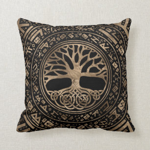 Levensboom - Yggdrasil Runic Pattern Kussen