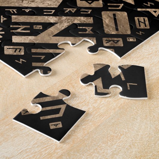 Levensboom - Yggdrasil Runic Pattern Legpuzzel (Zijkant)