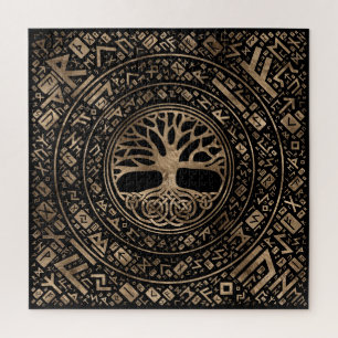 Levensboom - Yggdrasil Runic Pattern Legpuzzel