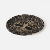 Levensboom - Yggdrasil Runic Pattern Papieren Bordje (Gekanteld)