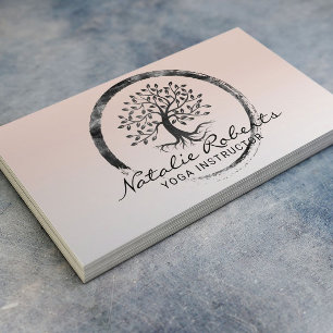 Levensboom Zen Circle Yoga Meditation Wellness Spa Visitekaartje