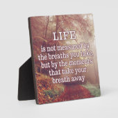 LevensCitaatplaat Fotoplaat (Voorkant)