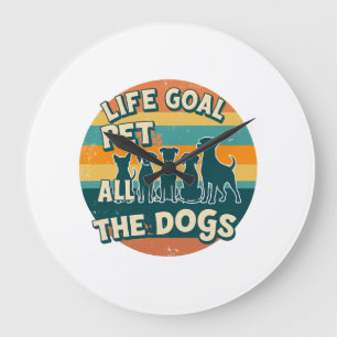 Levensdoel Aai Alle Honden Kopie Grote Klok