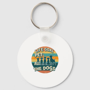 Levensdoel Aai Alle Honden Kopie Sleutelhanger