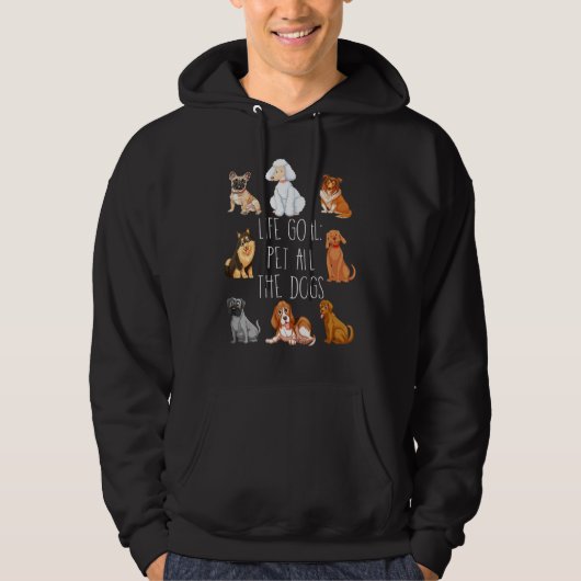 Levensdoel Alle honden Hoodie (Voorkant)