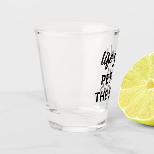 Levensdoel: Alle honden kopen Shot Glas (Links)