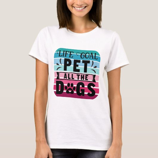 Levensdoel Alle honden T-shirt (Voorkant)