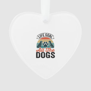 Levensdoel Alle Honden Vintage Hondenliefhebber De Ornament