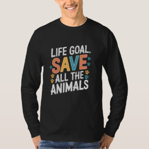 Levensdoel Red alle dieren, adopteer dierenredding T-shirt