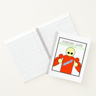 Levensdraad laadt notitieboekje notitieboek