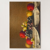 Levensduur, appels, druiven, fruit legpuzzel (Verticaal)