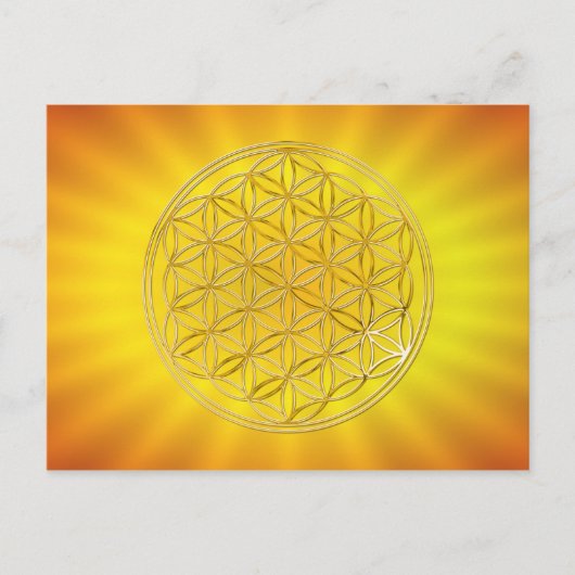 LEVENSDUUR | goud, klein Briefkaart (Voorkant)