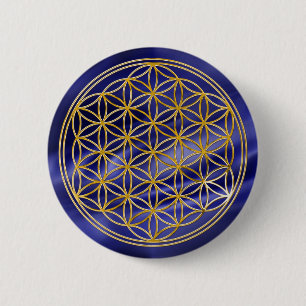 LEVENSDUUR goud, klein Ronde Button 5,7 Cm