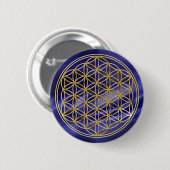 LEVENSDUUR | goud, klein Ronde Button 5,7 Cm (Voorkant /achterkant)