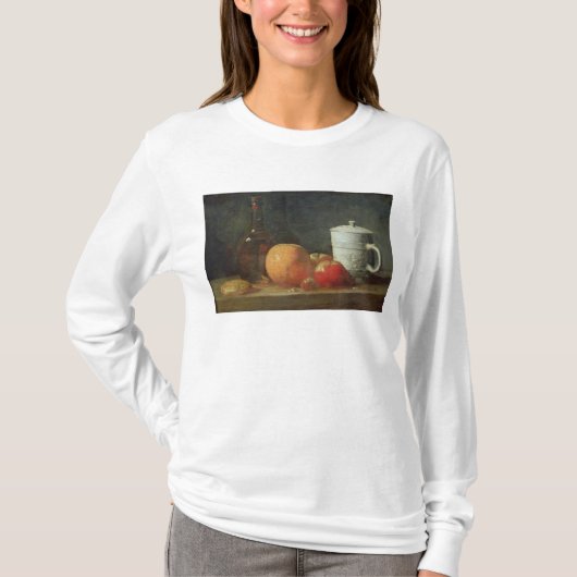 Levensduur met fruit- en wijnflesjes t-shirt (Voorkant)