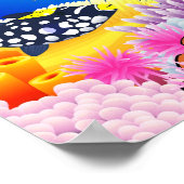 Levensduur onder water zee poster (Hoek)