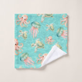 Levensduur onderwater Zee Bad Handdoek (Wasdoekje)