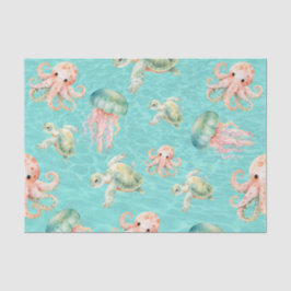 Levensduur onderwater Zee Tissuepapier