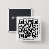 Levensduur op 66 Button (QR-code) (Voorkant /achterkant)