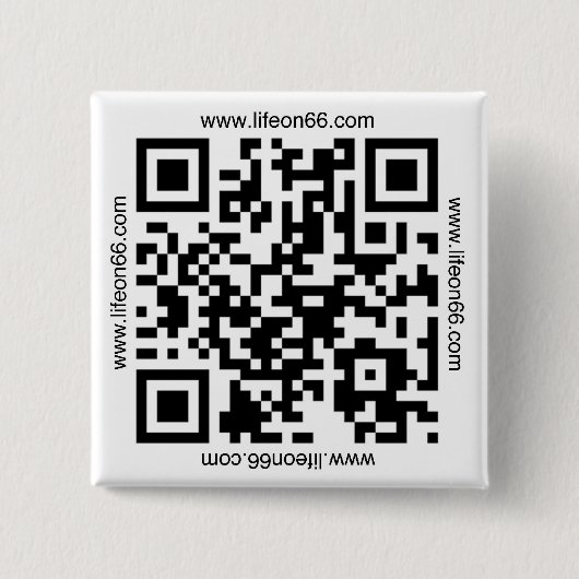 Levensduur op 66 Button (QR-code) (Voorkant)