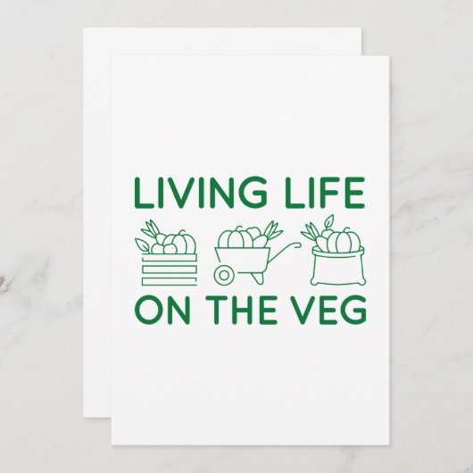 Levensduur op de Veg Bedankkaart (Voorkant / Achterkant)