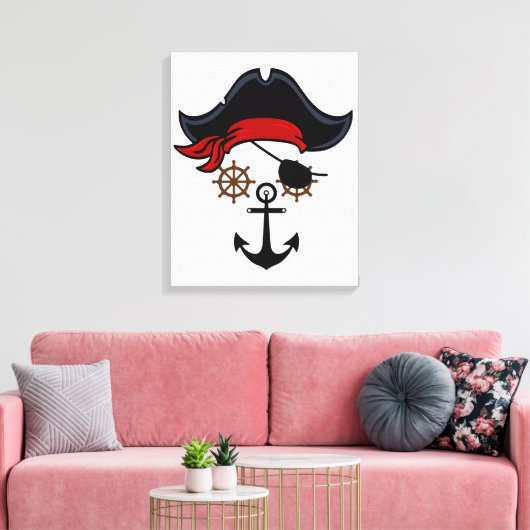 LEVENSDUUR PIRAAT CANVAS AFDRUK (Insitu (Woonkamer))