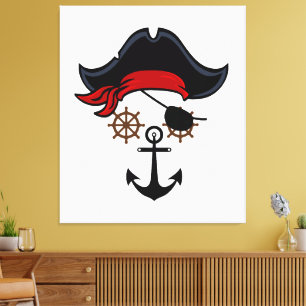 LEVENSDUUR PIRAAT CANVAS AFDRUK