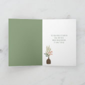 Levensduur redden Hartelijk dank Kaart Floral (Binnen)