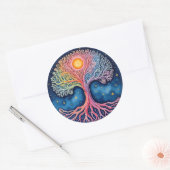 LEVENSDUUR RONDE STICKER (Envelop)