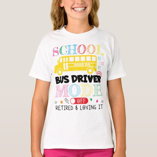 Levensduur schoolbus in ruste Laatste dag van de s T-shirt (Voorkant)