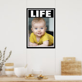 LEVENSDUUR VAN DE BABY VAN DE LEVENSMIDDELEN VAN D POSTER (Keuken)