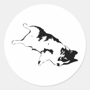 levensduur van de flop ronde sticker