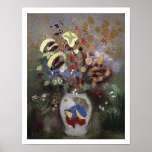 Levensduur van een bloem (pastel op papier) poster