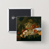 Levensduur van fruit vierkante button 5,1 cm (Voorkant /achterkant)