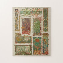 Levensduur van onderwater zee, art nouveau seahors