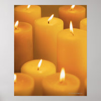 Levensduur van verlichte kaarsen